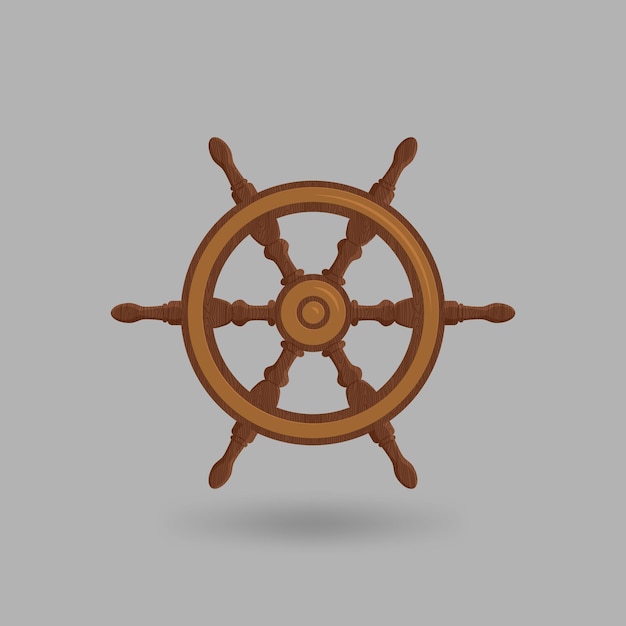 Volante de un buque de mar