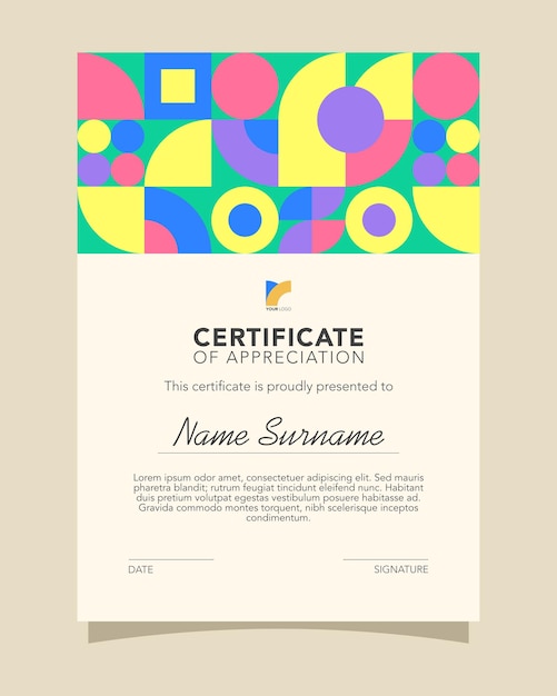 un volante colorido para una presentación de arte