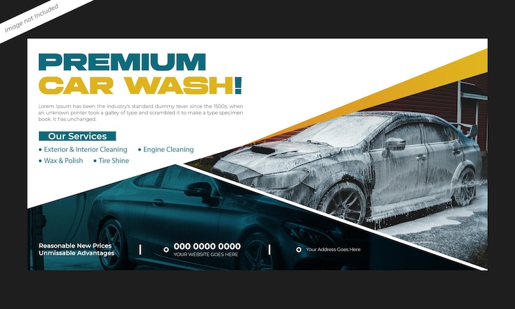El volante de lavado de coches premium