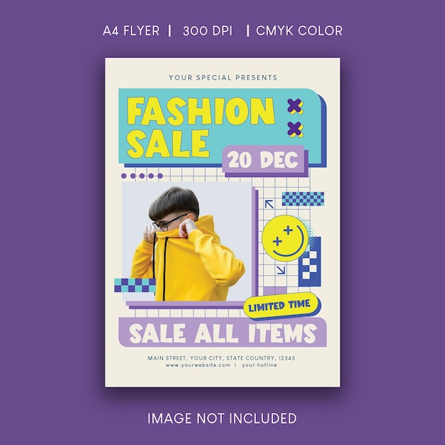 Volante de venta de moda
