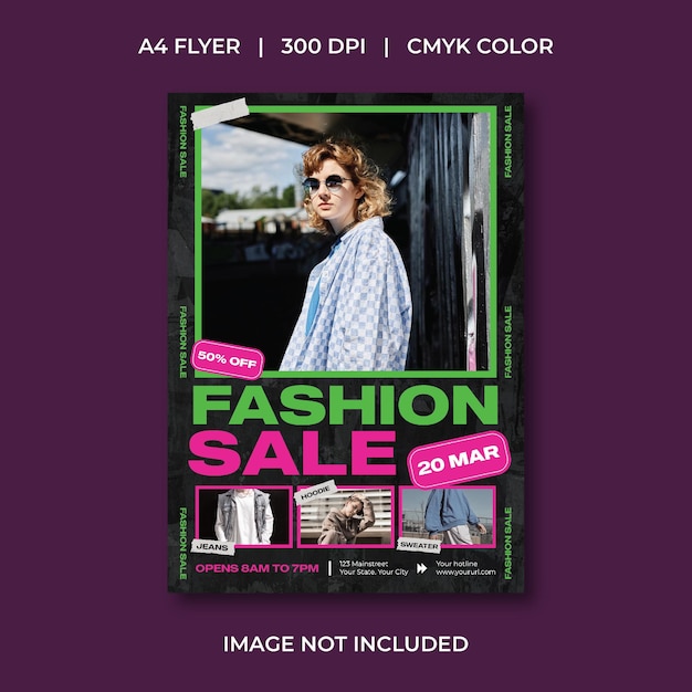 Volante de venta de moda