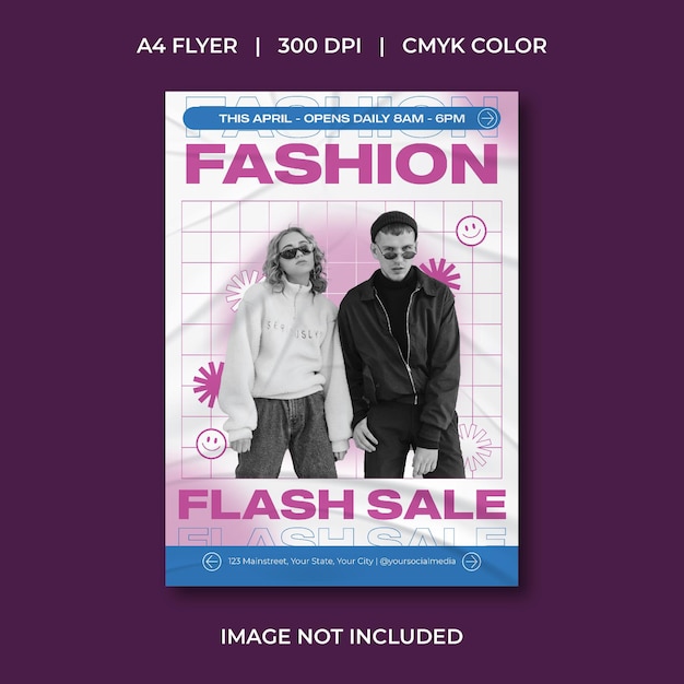Volante de venta de moda