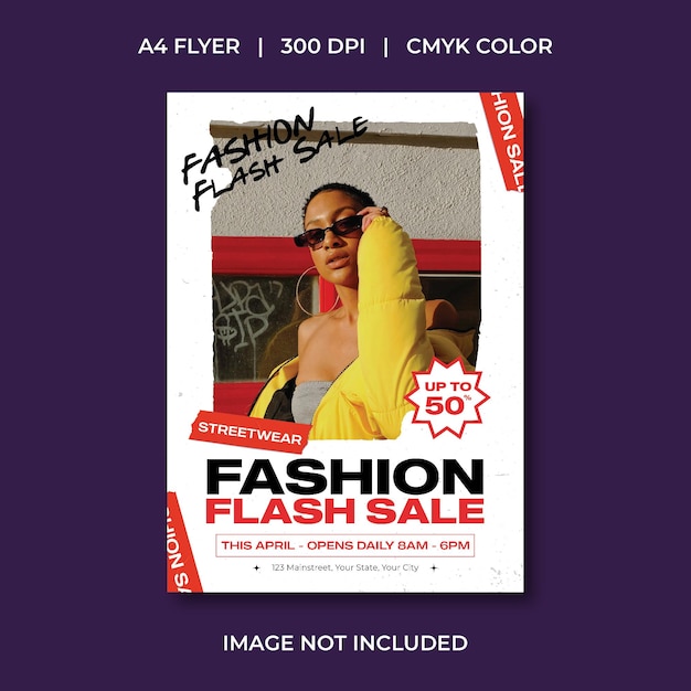 Volante de venta de moda