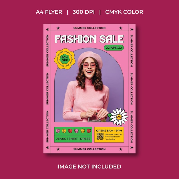 Volante de venta de moda