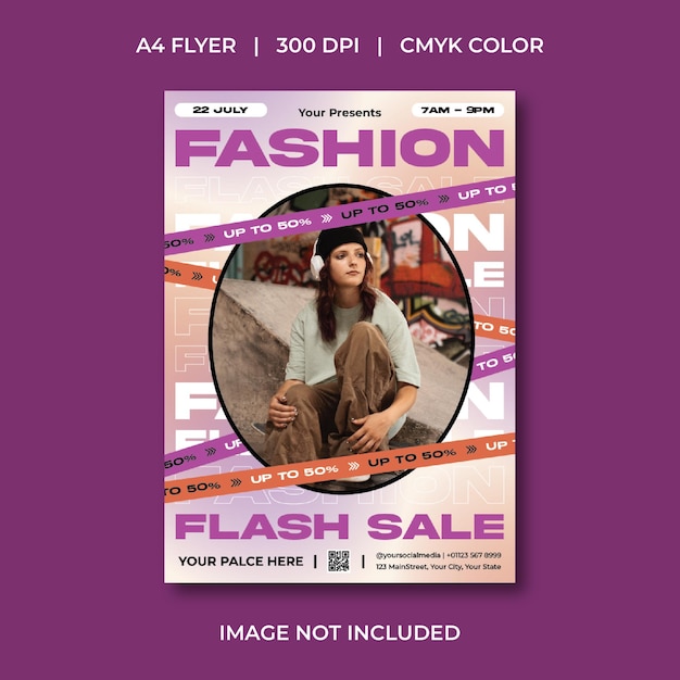 Volante de venta de moda