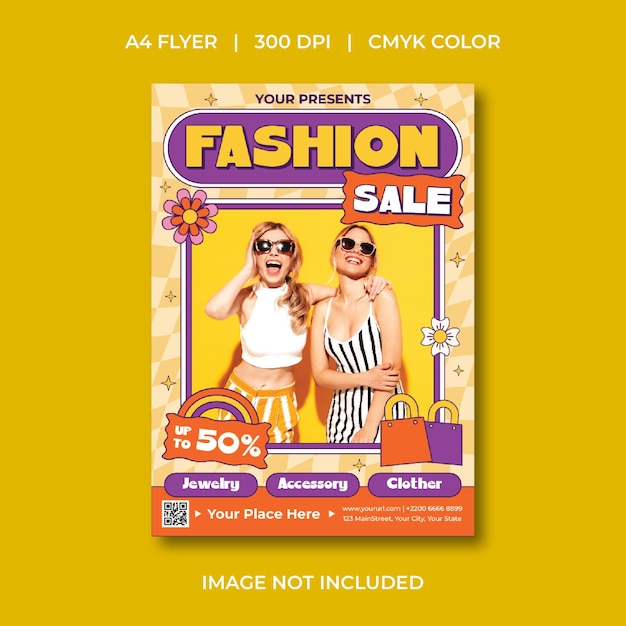 Volante de venta de moda