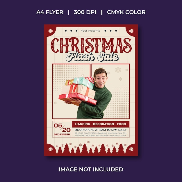 Volante de venta de Navidad