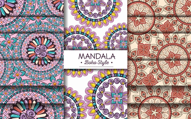 Volantes de estilo boho Mandala