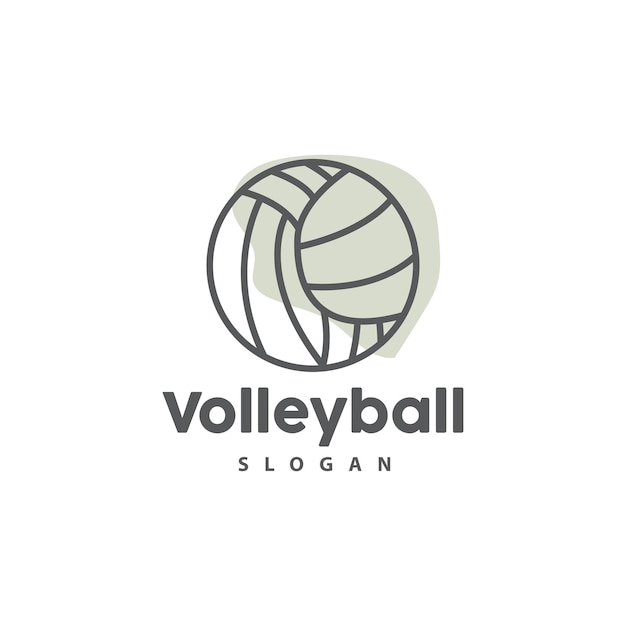 Voleibol Logo Deporte Diseño simple Torneo deportivo mundial Vector Ilustración Símbolo Icono