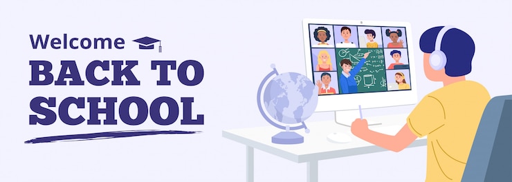 Vector volver al concepto de escuela.