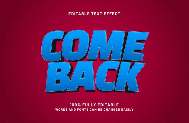 volver efecto de texto editable en el juego y los niños estilo de texto