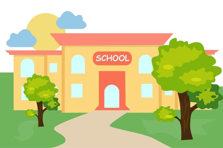 Volver a la ilustración de la escuela primaria
