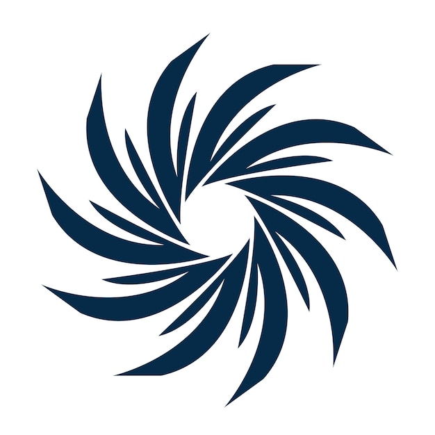Vortex logo símbolo icono ilustración diseño vectorTornado vortex huracán logo diseño elementos