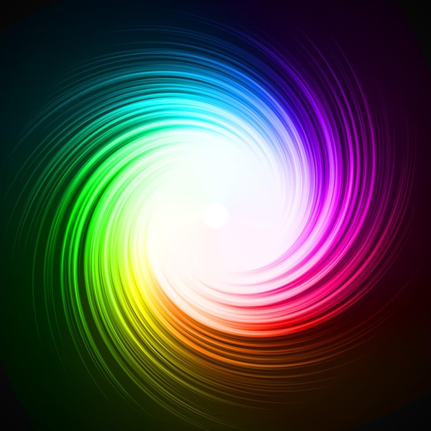 Vórtice de energía colorida