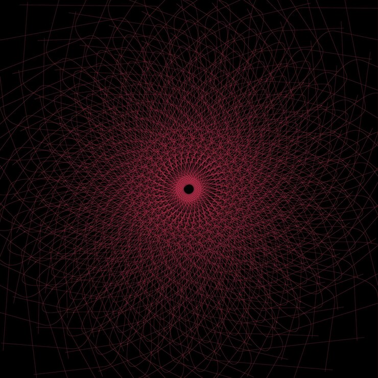 Vector vórtice espiral hipnótico en colores gradientes