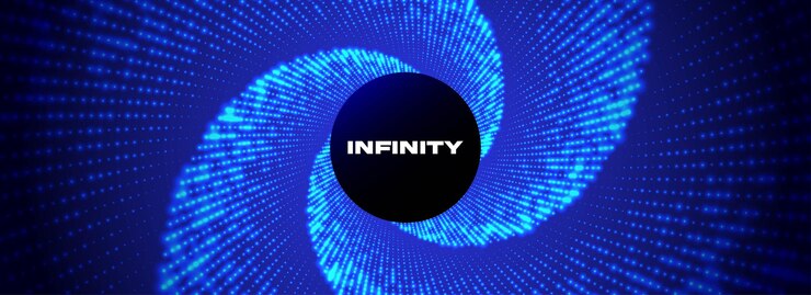Vector vórtice de puntos velocidad de la luz neón brillante fondo retorcido espiral de puntos brillantes estructura de partículas giratorias flujo de aire fondo brillante giratorio
