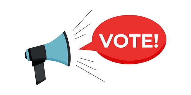 Voto por el megáfono