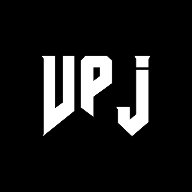 VPJ diseño de logotipo de letras para la compañía de tecnología VPJ logotipo diseño de combinación de colores blanco y negro VPJ logo VPJ vector VPJ diseño VPJ icono VPJ alfabeto VPJ tipografía logotipo diseño