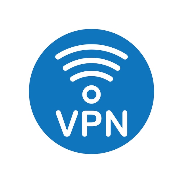 VPN o red privada virtual icono ilustración vectorial símbolo de diseño