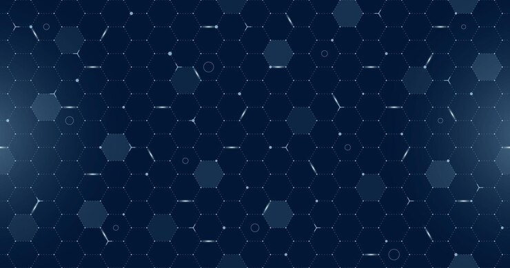 Vr hud interfaz de usuario futurista cuadrícula de hexágonos UI digital pantalla hexagonal malla sin costuras gui alta tecnología