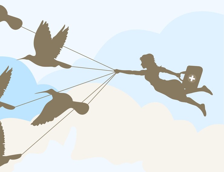 Vector vuelo del doctor