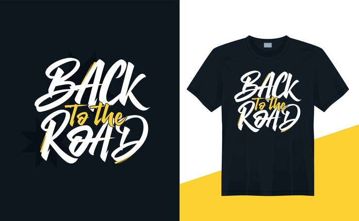 De vuelta a la carretera: citas de diseño de camisetas para impresión de camisetas, moda de ropa, afiches, arte mural