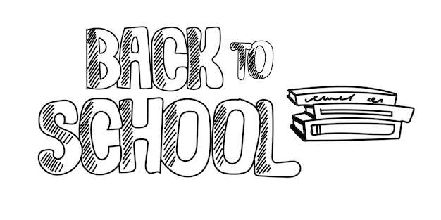 De vuelta a la escuela Doodle Banner