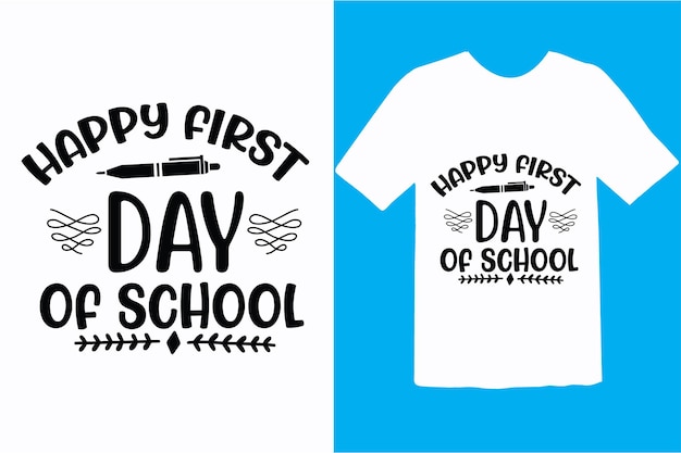 De vuelta a la escuela Svg regalo para el maestro de diseño Svg primer día de escuela SvgT-shirt de los niños de vuelta a la escola
