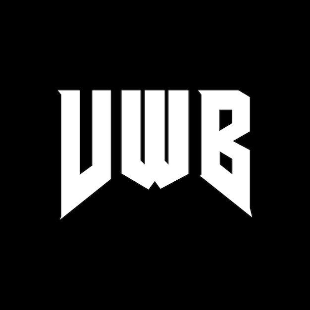 VWB diseño de logotipo de letra para la compañía de tecnología VWB diseño del logotipo negro y blanco combinación de colores VWB logotipo VWB vector VWB diseño VWB icono VWB alfabeto VWB tipografía diseño del logotip