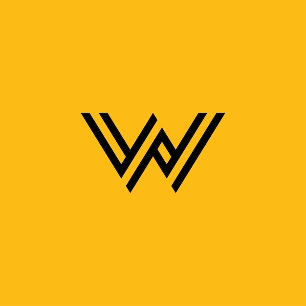 W Diseño de logotipo y plantilla Creative W icono iniciales basadas en letras en vector
