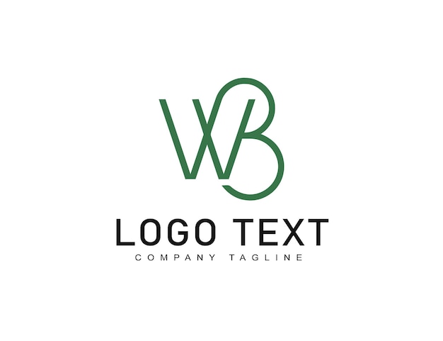 W letra Gradiente hermosa plantilla de logotipo