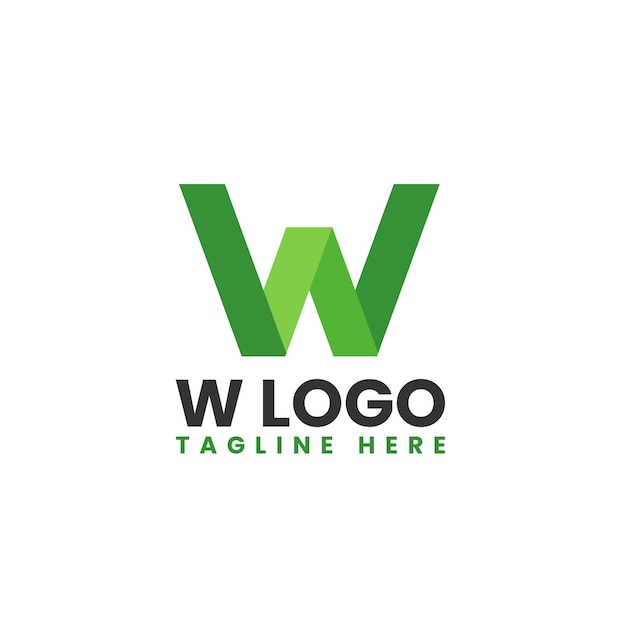 w el logotipo de la letra