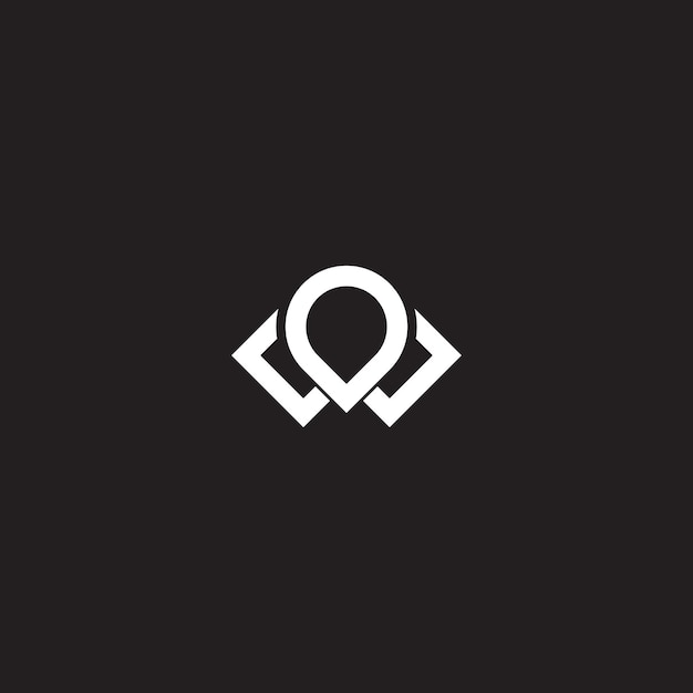 W símbolo de vector de logotipo inicial