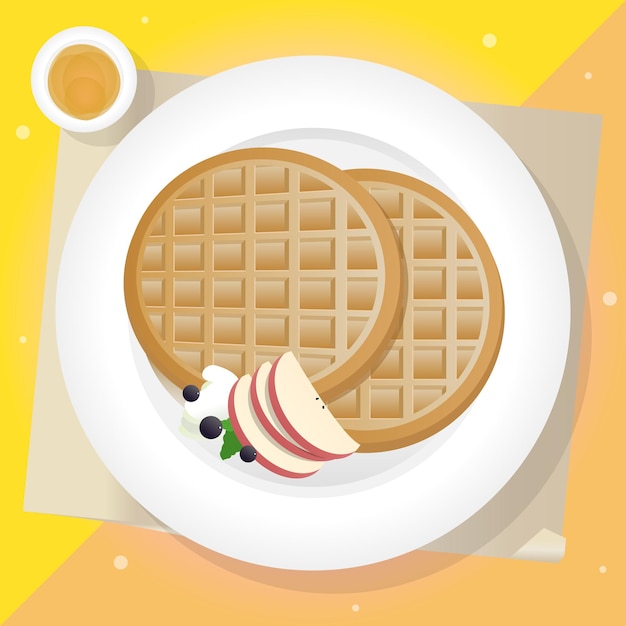 El waffle.