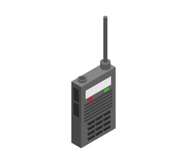 walkie-talkie isométrico