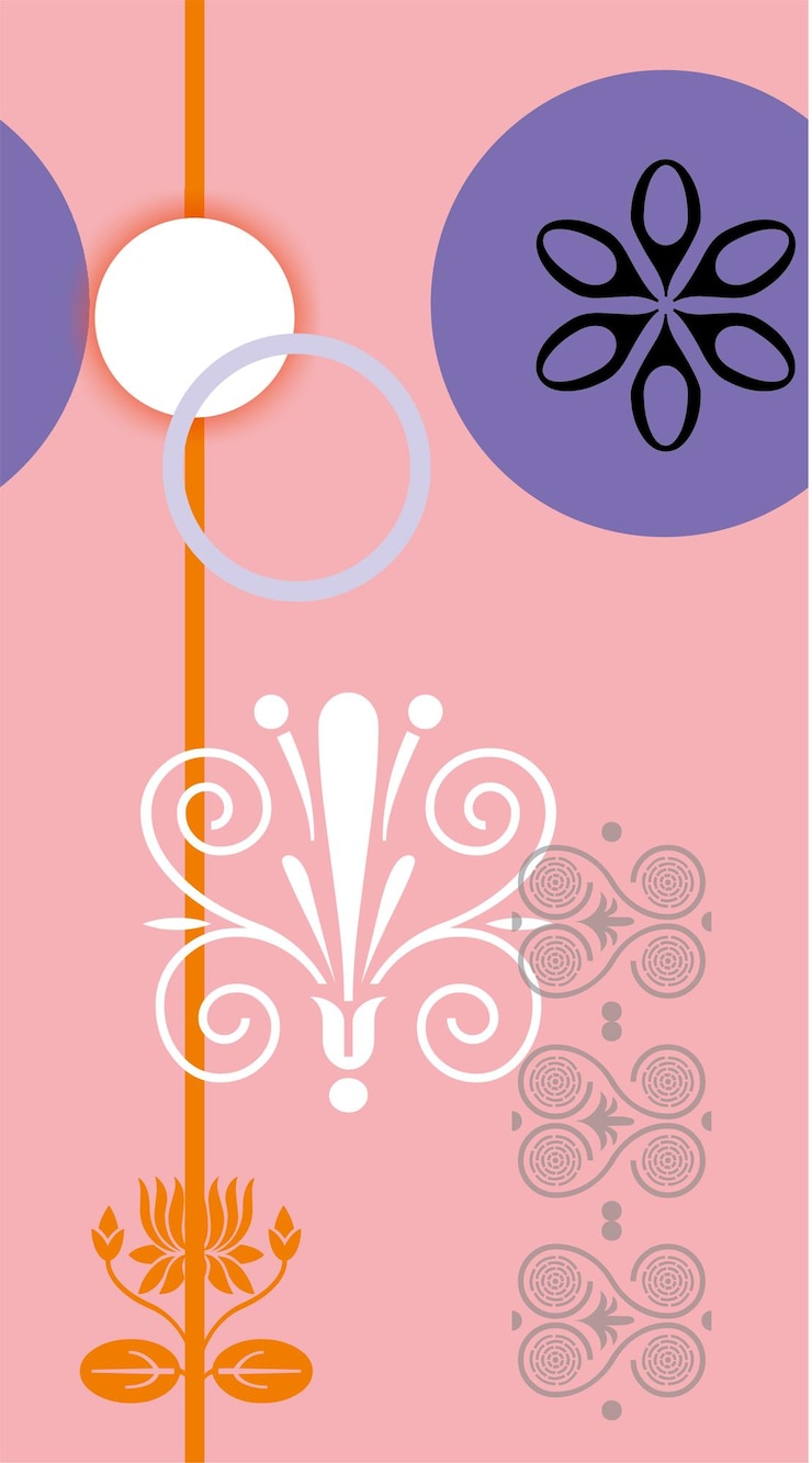 Vector un wallpa rosado y púrpura