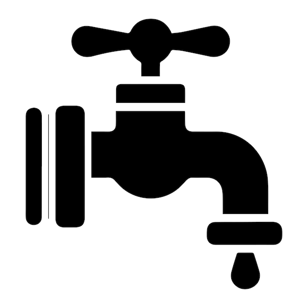 Water tap logo icon vector isolated