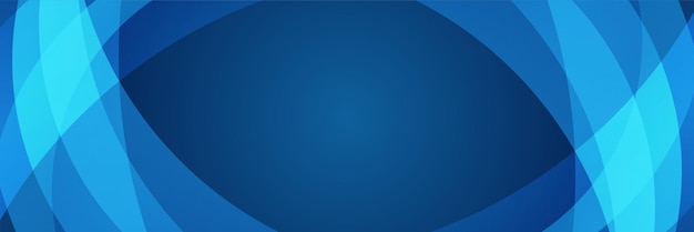 Wave Tech Fondo de diseño de banner ancho geométrico abstracto azul transparente de Memphis