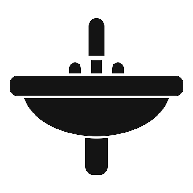 Wc lavabo icono simple vector Wc baño puerta pública