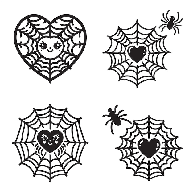 La web de la araña es linda.