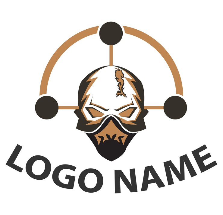 Vector web fresco cráneo logo vector arte