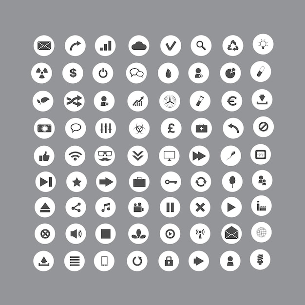 A web icon setUser interface vector icon set Isolated linear style icon vector design UI UX sol