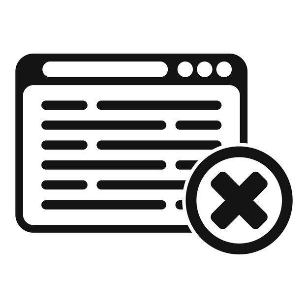 Web no me gusta icono simple vector Redes sociales Persona negativa