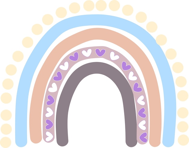 WebBoho Arco Iris Svg conjunto Lindo Arco Iris Svg