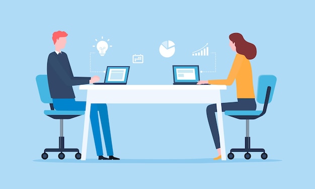 WebConcepto de planificación empresarial y trabajo en equipo de personas de negocios