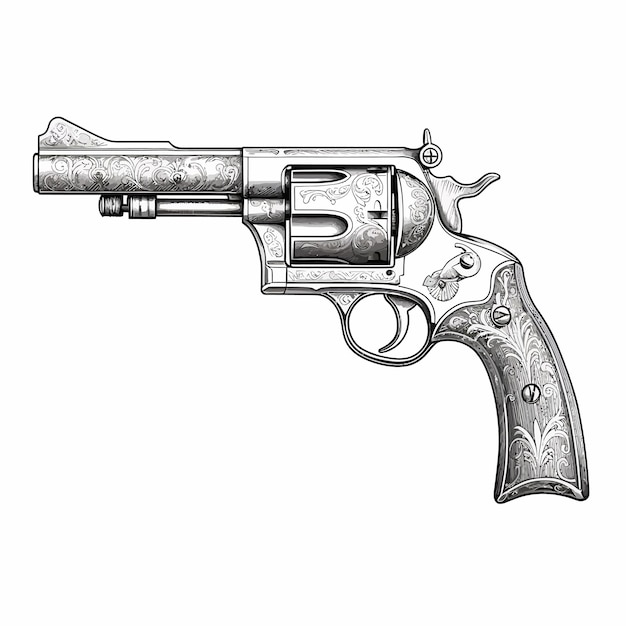 Vector western_pistol_or_revolver_vector