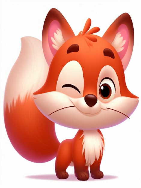 Whisker the Wily Fox 2 vector fondo blanco