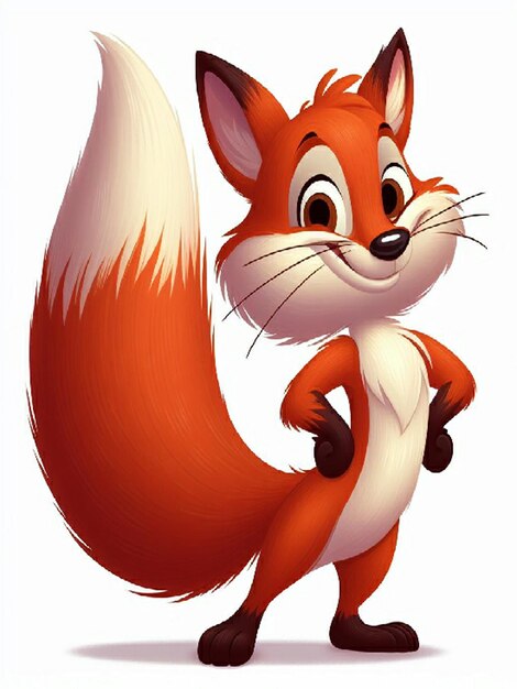 Vector whisker the wily fox 2 vector fondo blanco