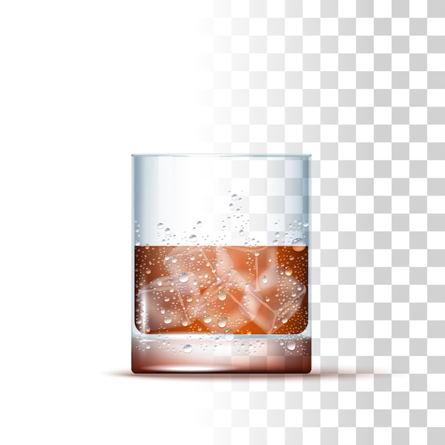 Vector whisky alcohol drink