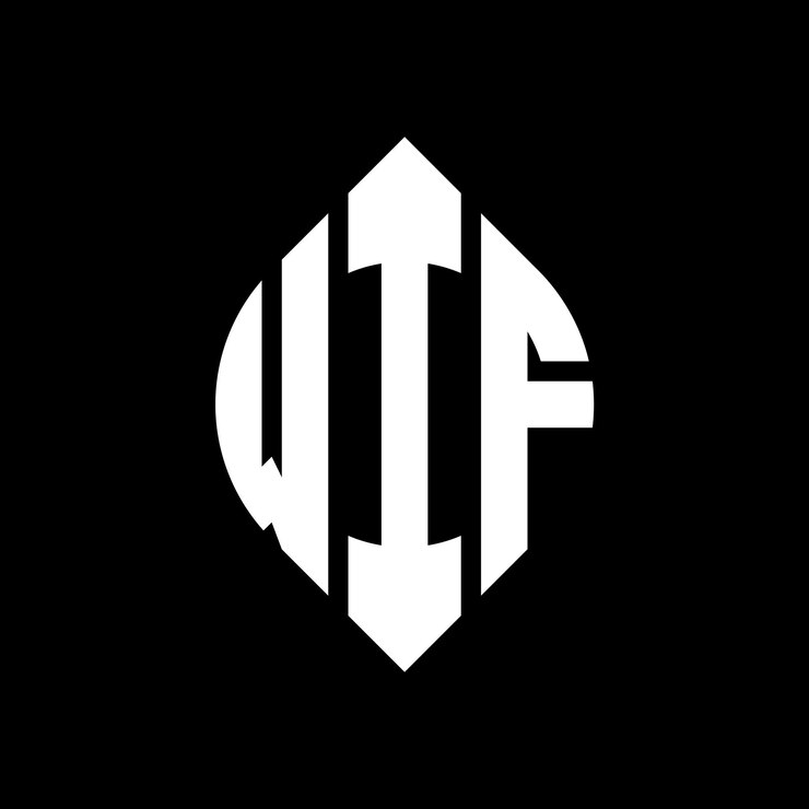Vector wif diseño de logotipo de letra de círculo con forma de círculo y elipse wif letras de elipse con estilo tipográfico las tres iniciales forman un logotipo de círculo wif emblema de círculo monograma abstracto letra marca vector
